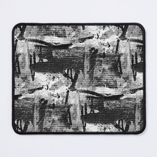 Item preview, Monochromatic Painterly Abstract in Black designed and sold by Artistestella.