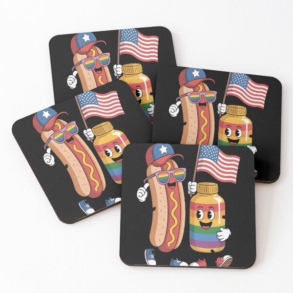Item preview, 4th of July Hotdog Funny Fourth of July Patriotic USA Flag designed and sold by fferomananul.