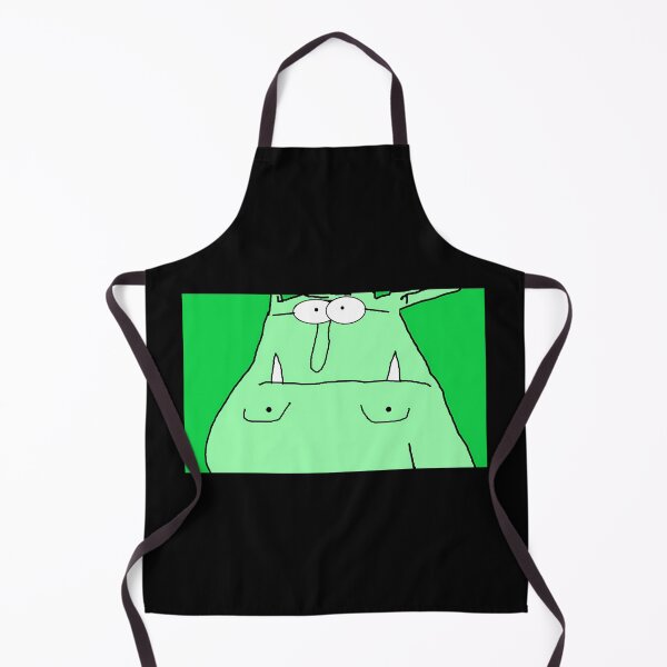 Item preview, Grumpy Green Monster Face Portrait designed and sold by J-Mindful.