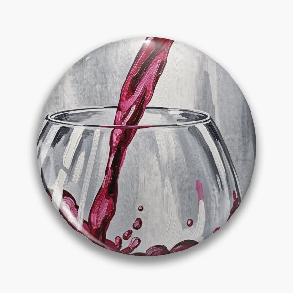 Item preview, Red Wine Pour Splash Realistic Painting designed and sold by PixorStudio.
