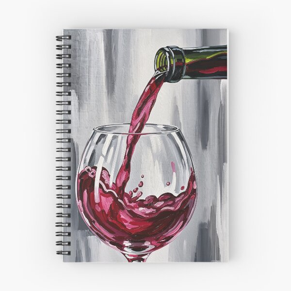 Item preview, Red Wine Pour Splash Realistic Painting designed and sold by PixorStudio.