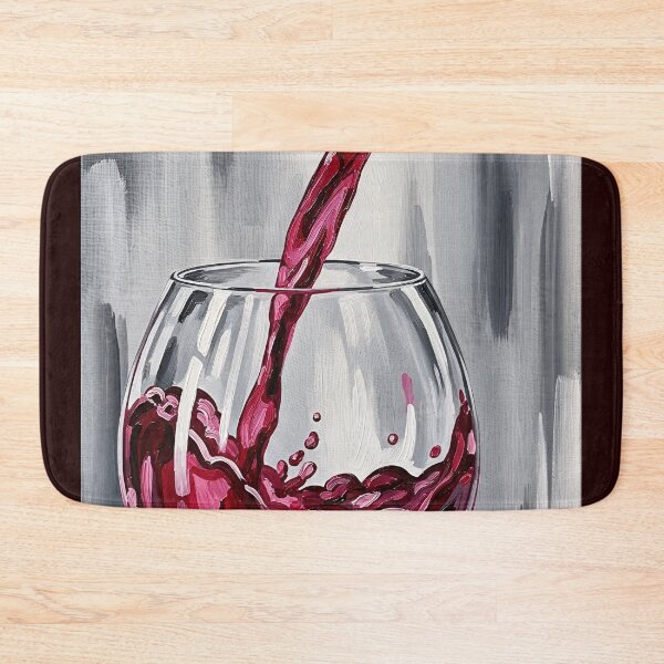 Item preview, Red Wine Pour Splash Realistic Painting designed and sold by PixorStudio.