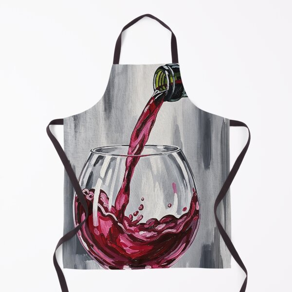 Item preview, Red Wine Pour Splash Realistic Painting designed and sold by PixorStudio.