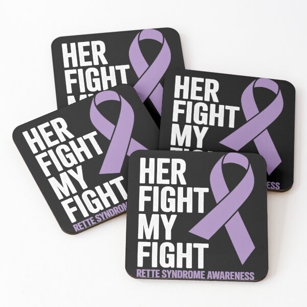 Item preview, Her Fight is My Fight Rett Syndrome Awareness Purple Ribbon designed and sold by fferomananul.