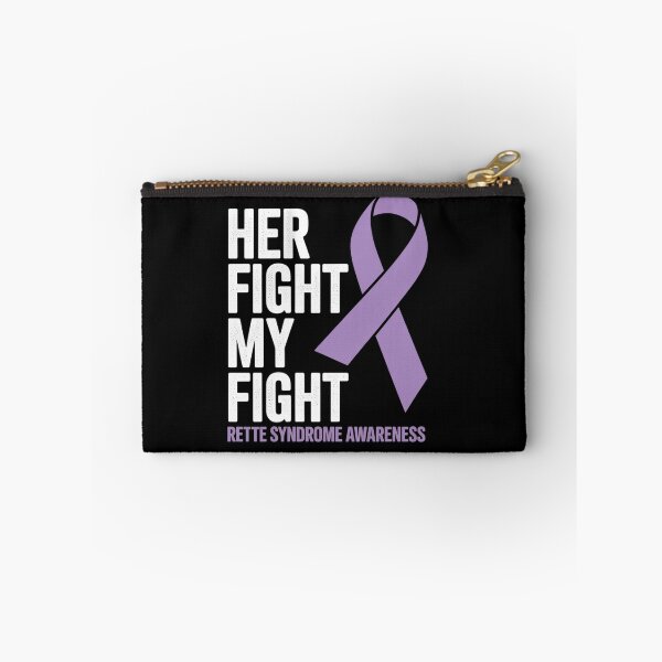 Item preview, Her Fight is My Fight Rett Syndrome Awareness Purple Ribbon designed and sold by fferomananul.