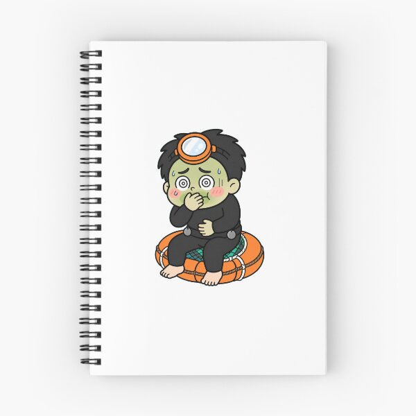 Item preview, KOREA HAENAM - Cute Chibi Character Seasick Nauseated Sticker designed and sold by KOREA-HAENAM.