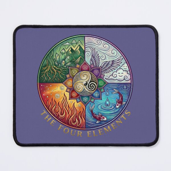 Item preview, The Four Elements - Sacred Geometry - Spiritual Art of the Mandala designed and sold by D&LShop.
