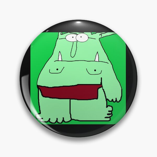 Item preview, Big Green Ogre Full Body Illustration designed and sold by J-Mindful.