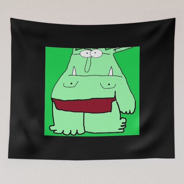 Item preview, Big Green Ogre Full Body Illustration designed and sold by J-Mindful.