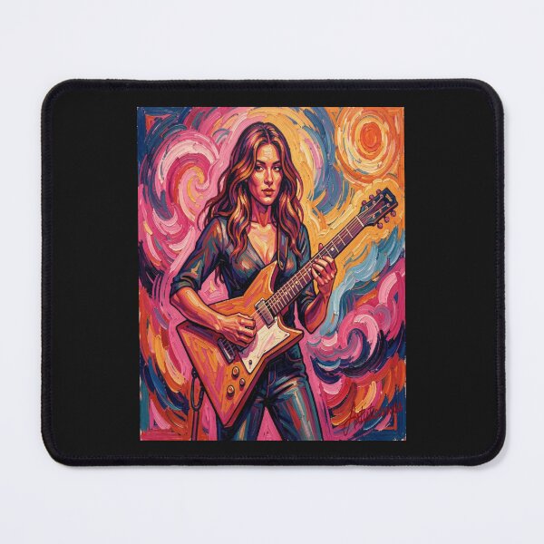 Item preview, Vibrant Rock Guitarist in Color Vortex designed and sold by Artisticanvas.