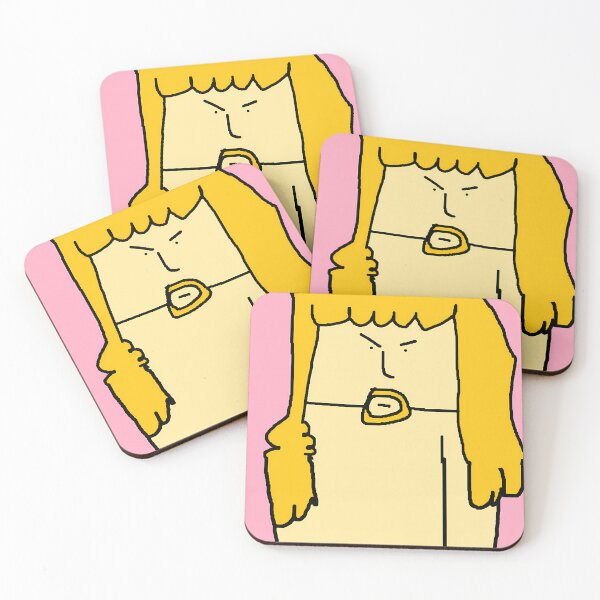 Item preview, Angry Blonde Guy Primitive Art designed and sold by J-Mindful.