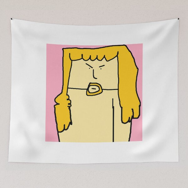 Item preview, Angry Blonde Guy Primitive Art designed and sold by J-Mindful.