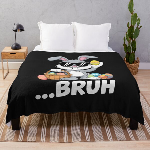Item preview, Bunny Rabbit Happy Easter Day Bruh Eggs Boys Girl Kids designed and sold by ReefNight.