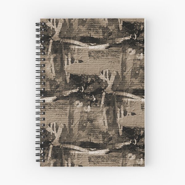 Item preview, Dark Monochromatic Painterly Abstract in Brown designed and sold by Artistestella.