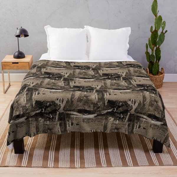 Item preview, Dark Monochromatic Painterly Abstract in Brown designed and sold by Artistestella.