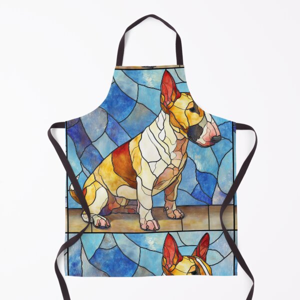 Item preview, Stained glass Bull terrier designed and sold by MendaciousMina.
