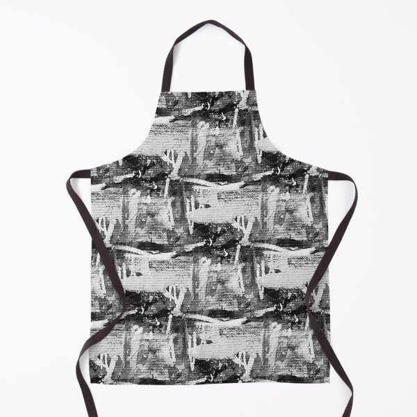Item preview, Dark Monochromatic Painterly Abstract in White designed and sold by Artistestella.