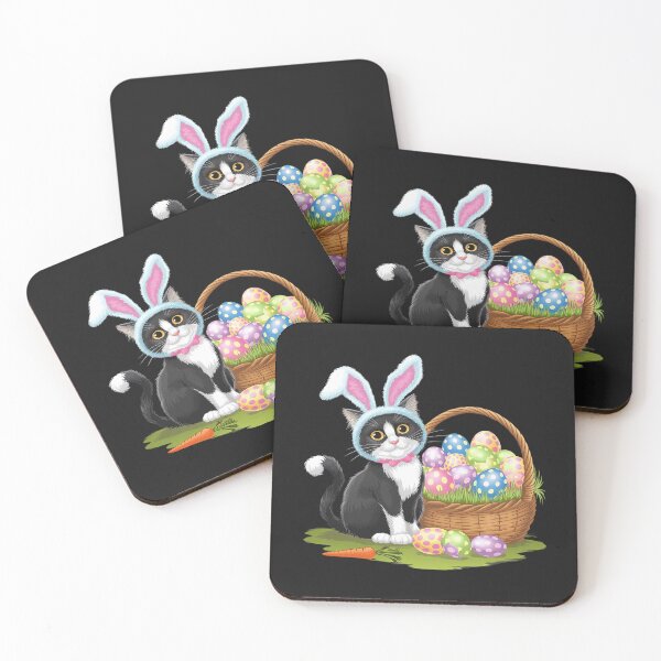 Item preview, Cat Bunny Easter Day Rabbit Ears Egg Basket Stuffers designed and sold by ReefNight.