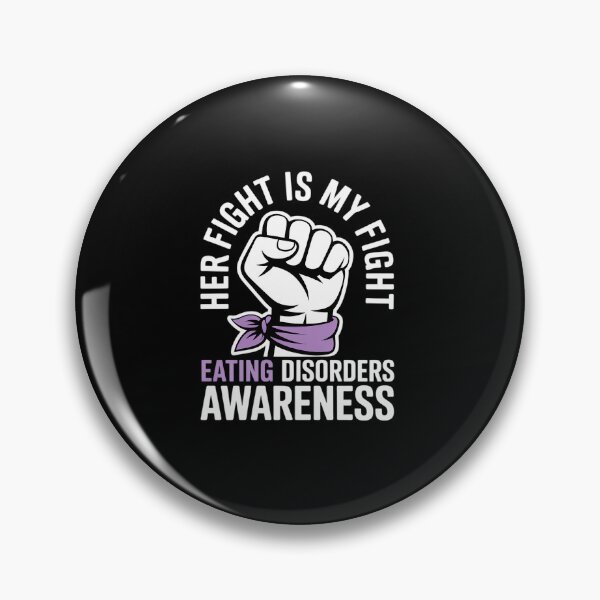 Item preview, Her Fight Is My Fight, Anorexia Nervosa Fighter and Support designed and sold by fferomananul.