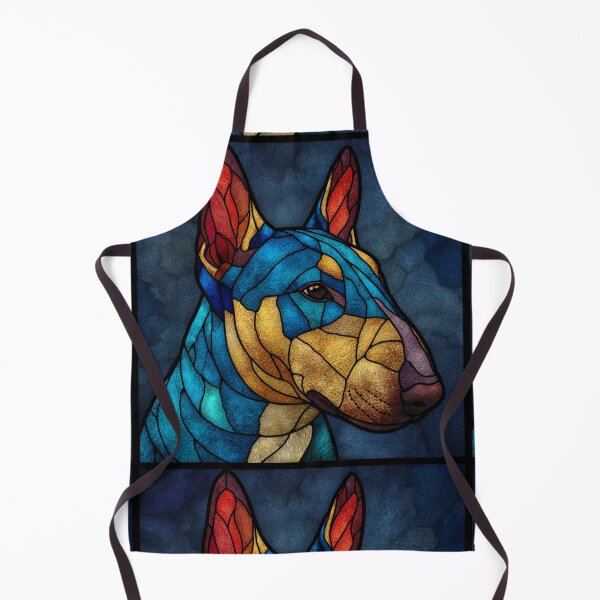 Item preview, Stained glass Bull terrier designed and sold by MendaciousMina.