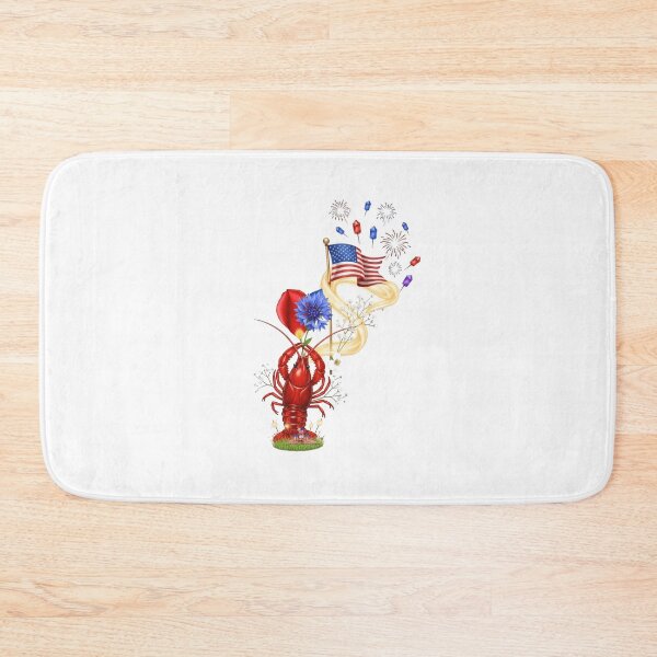 Item preview, Red Crab Blue Flower Fireworks Scene designed and sold by AbanoubStore.