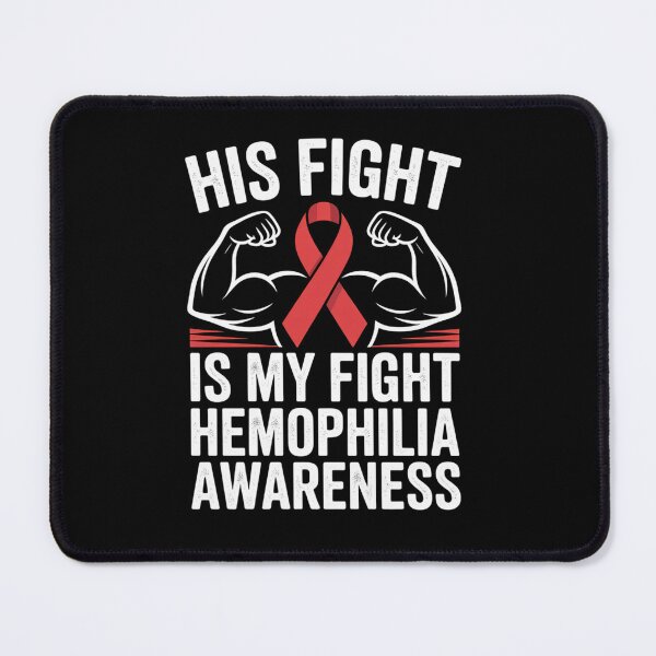 Item preview, His Fight is My Fight Hemophilia Awareness Month Red Ribbon designed and sold by fferomananul.