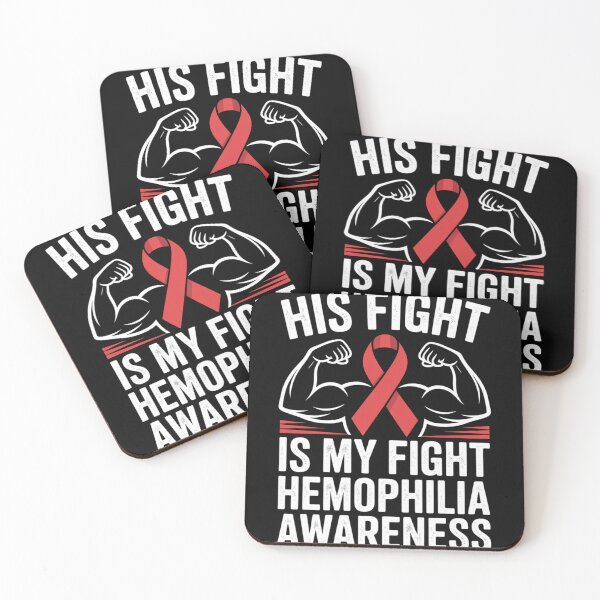 Item preview, His Fight is My Fight Hemophilia Awareness Month Red Ribbon designed and sold by fferomananul.