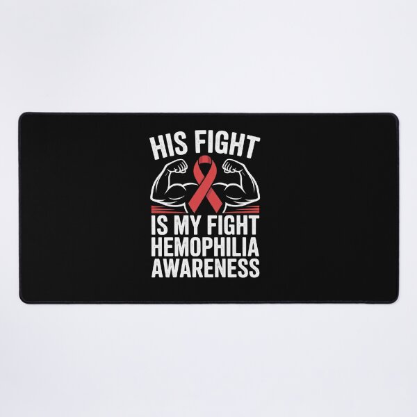 Item preview, His Fight is My Fight Hemophilia Awareness Month Red Ribbon designed and sold by fferomananul.