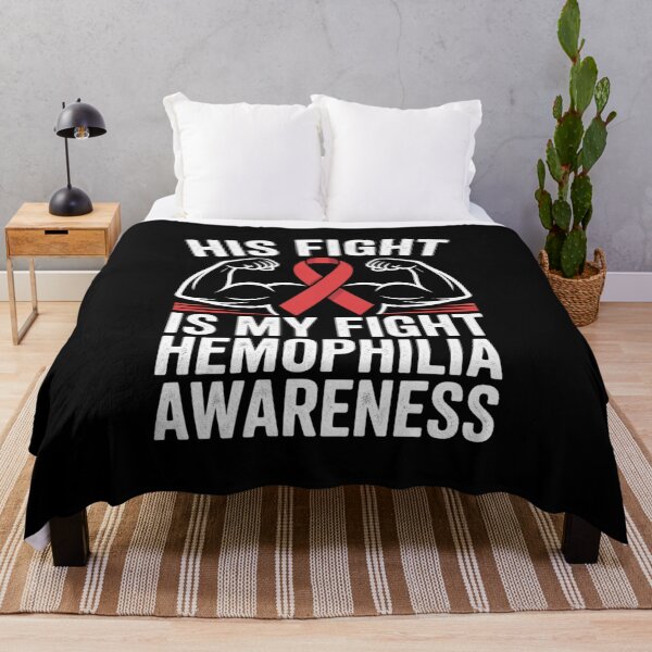 Item preview, His Fight is My Fight Hemophilia Awareness Month Red Ribbon designed and sold by fferomananul.