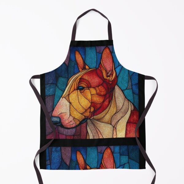 Item preview, Stained glass Bull terrier designed and sold by MendaciousMina.