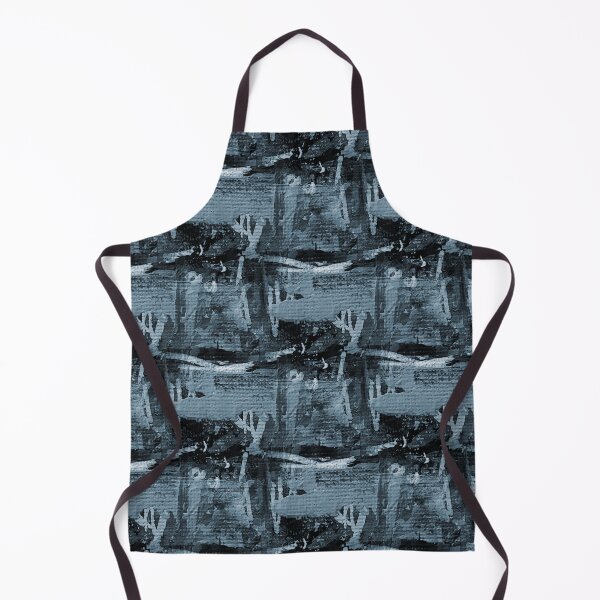 Item preview, Dark Monochromatic Painterly Abstract in Blue designed and sold by Artistestella.