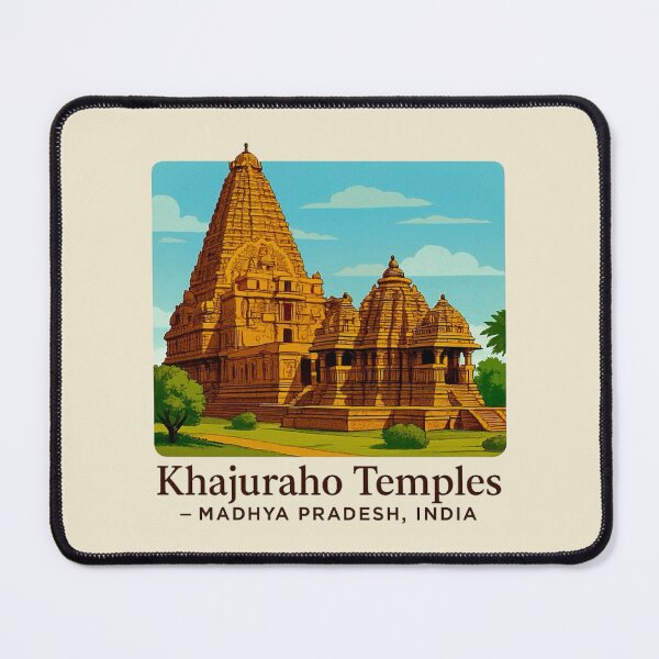 Item preview, Khajuraho Temples - Madhya Pradesh, India designed and sold by Myra365Art.