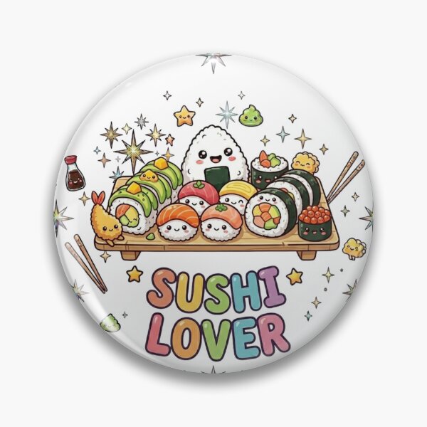 Item preview, Kawaii Sushi Lover - Adorable Japanese Food Aesthetic Art designed and sold by D&LShop.