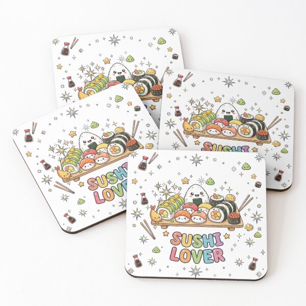 Item preview, Kawaii Sushi Lover - Adorable Japanese Food Aesthetic Art designed and sold by D&LShop.