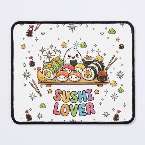 Item preview, Kawaii Sushi Lover - Adorable Japanese Food Aesthetic Art designed and sold by D&LShop.
