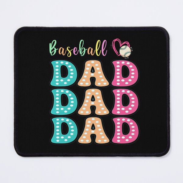 Item preview, Baseball Dad Colorful Polka Dot Retro Style designed and sold by KIROSALS.