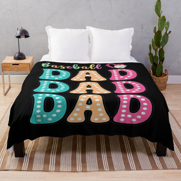 Item preview, Baseball Dad Colorful Polka Dot Retro Style designed and sold by KIROSALS.