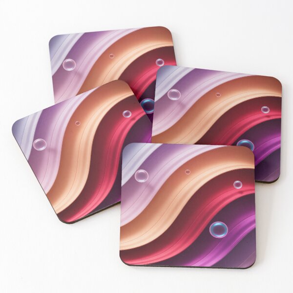 Item preview, Silk Waves Pastel Neon Bubbles designed and sold by AbanoubStore.