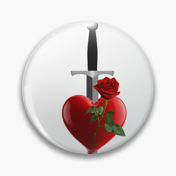 Item preview, Heartless Dagger Heart Shirt – Gothic Rose Broken Love Streetwear Design designed and sold by THEPLUGceoMERCH.