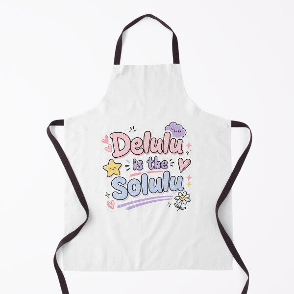 Item preview, Delulu Is The Solulu Sticker – Gen Z Aesthetic Pastel Cute Doodle TikTok Trend designed and sold by Bysma.