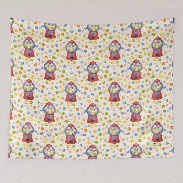 Item preview, Budgie Gumball Machine Retro Parakeet Pattern for Bird Lovers designed and sold by Veata.