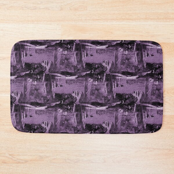 Item preview, Dark Monochromatic Painterly Abstract in Purple designed and sold by Artistestella.