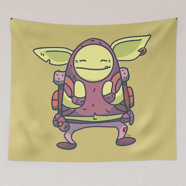 Item preview, Happy little travelling goblin designed and sold by AlfreyArt.