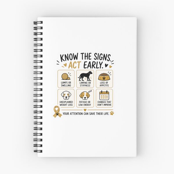 Item preview, Know the Signs Dog Cancer Awareness  designed and sold by DrakeDogShop.