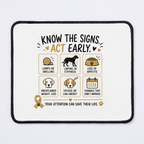 Item preview, Know the Signs Dog Cancer Awareness  designed and sold by DrakeDogShop.