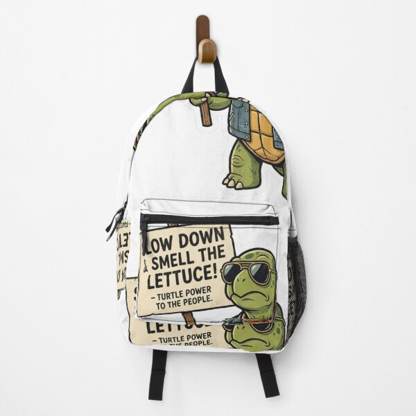 Item preview, Slow Down Smell Lettuce Funny Turtle Protest Art designed and sold by Hafcishop.