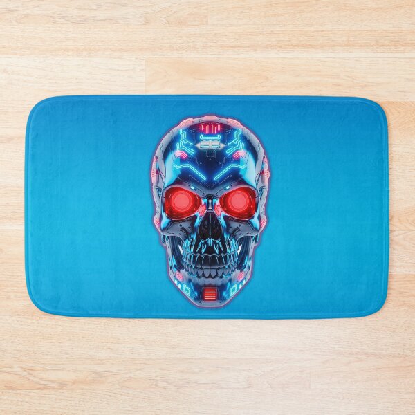 Item preview, Cybernetic Skull Circuit Board Neon Robot designed and sold by powersunlight.