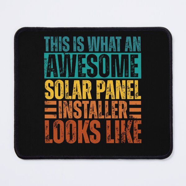 Item preview, This Is What An Awesome Solar Panel Installer Looks Like Retro Career designed and sold by Dondonmart.