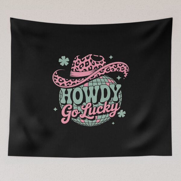 Item preview, Howdy Go Lucky Cowboy Western St Patricks Day Irish Shamrock designed and sold by fferomananul.