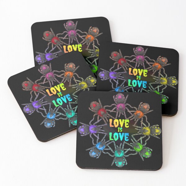 Item preview, C. Elegans (Trinidad Dwarf) A.K.A Heart Butt Tarantula- Rainbow 'Love is Love' designed and sold by PorcelainBoneWitch.